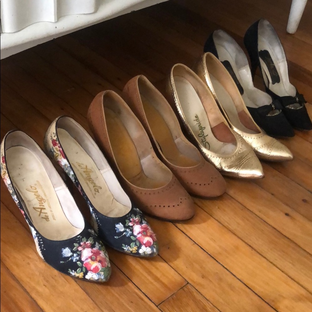 Gorgeous Vintage heels! 4 pairs!
